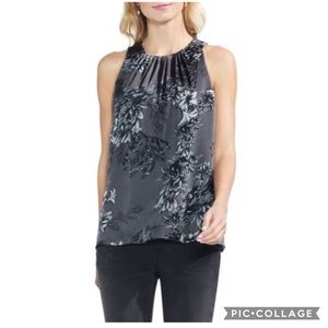Vince Camuto | Etched Woodland Floral Blouse